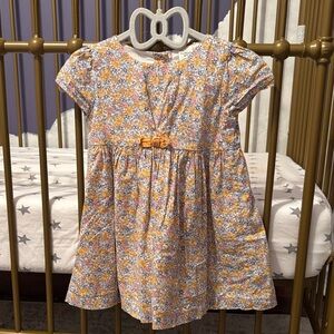 OshKosh Floral Kids Dress with Bow Accent